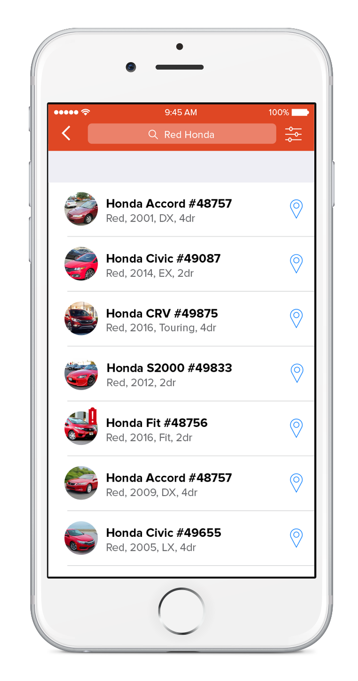 Kahu for Dealer Vehicle List