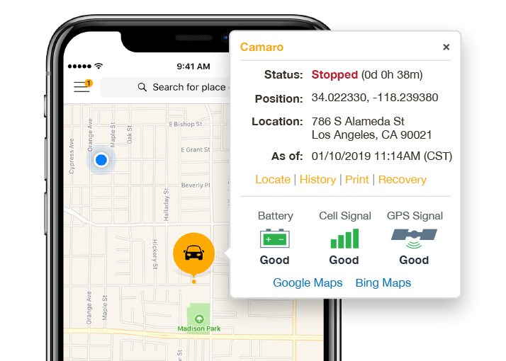 BHPH Dealers - GoldStar GPS by Spireon phone image