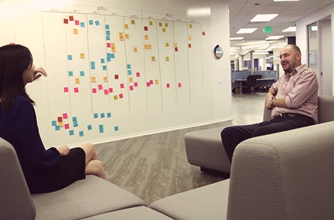 Jobs at Spireon - Innovative meeting spaces and write-on walls throughout the building to encourage collaboration and communication