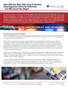 Drug & Alcohol Clearinghouse Enforcement Report