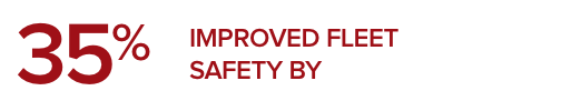 35% of FleetLocate users improved fleet safety - FleetLocate by Spireon