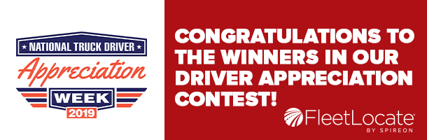 National Truck Driver Appreciation Week Winners