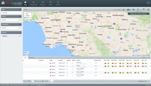 View of PSI TireView Integration screen in FleetLocate by Spireon
