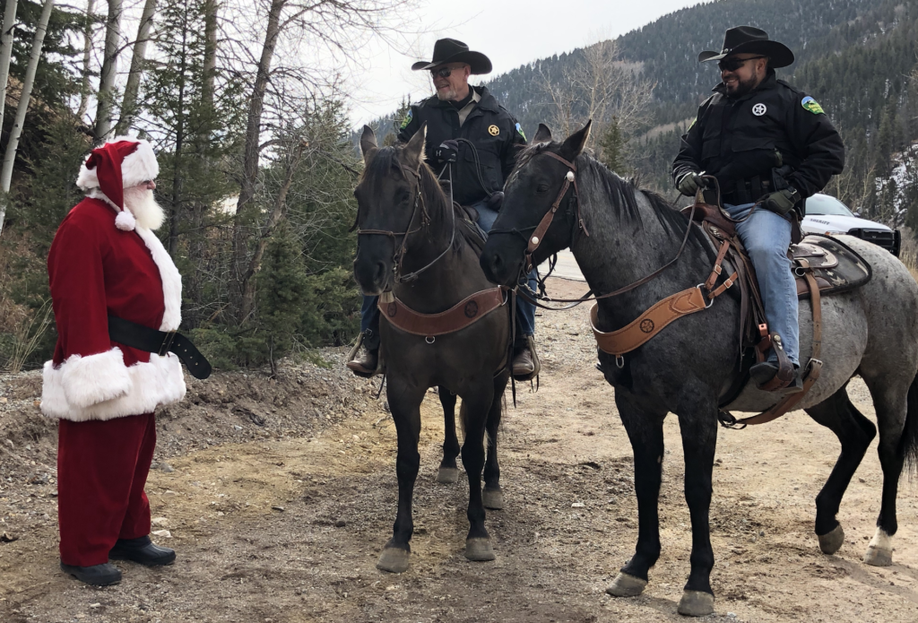 Santa & Patrol at U.S. Capitol Christmas Tree