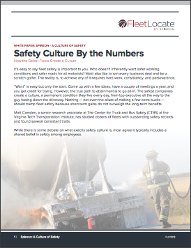 Safety Culture by the Numbers - FleetLocate by Spireon